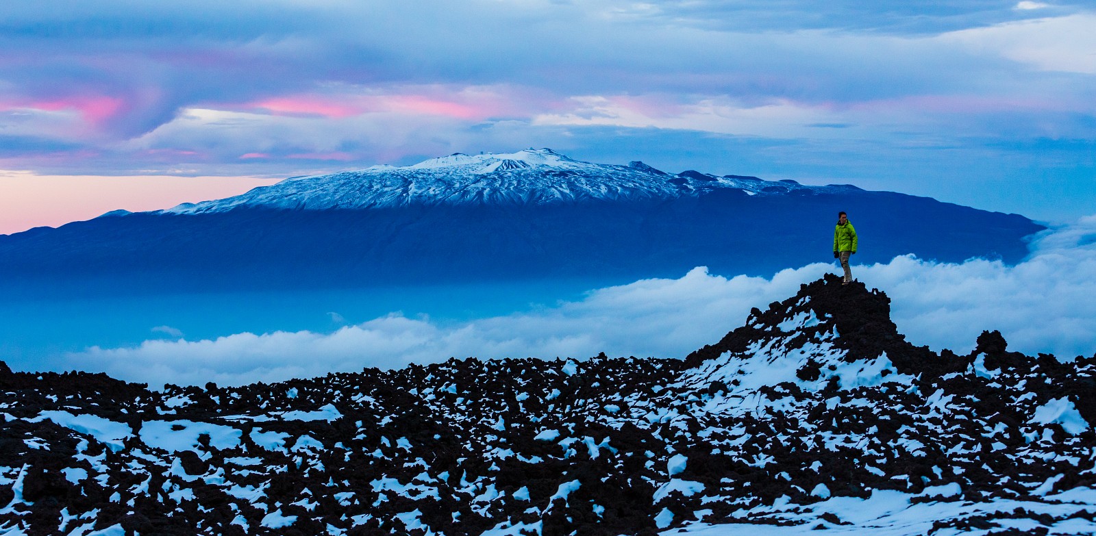 Mauna Kea from Mauna Loa