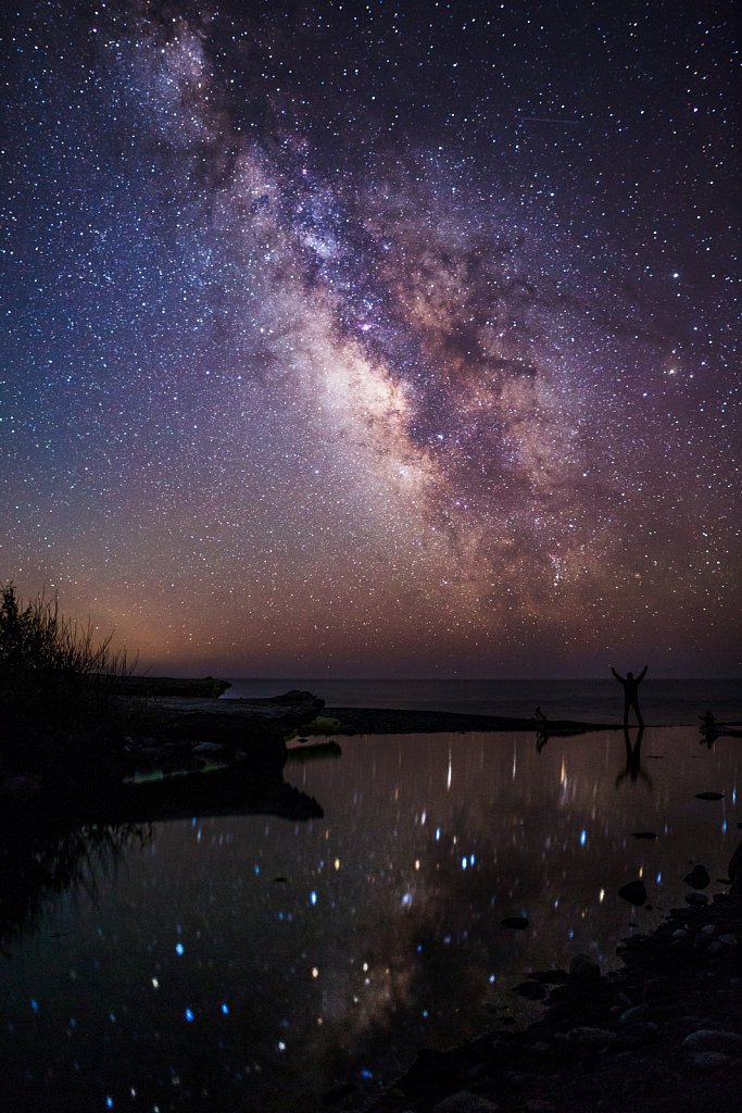 The Galaxy reflected over Shipman Creek